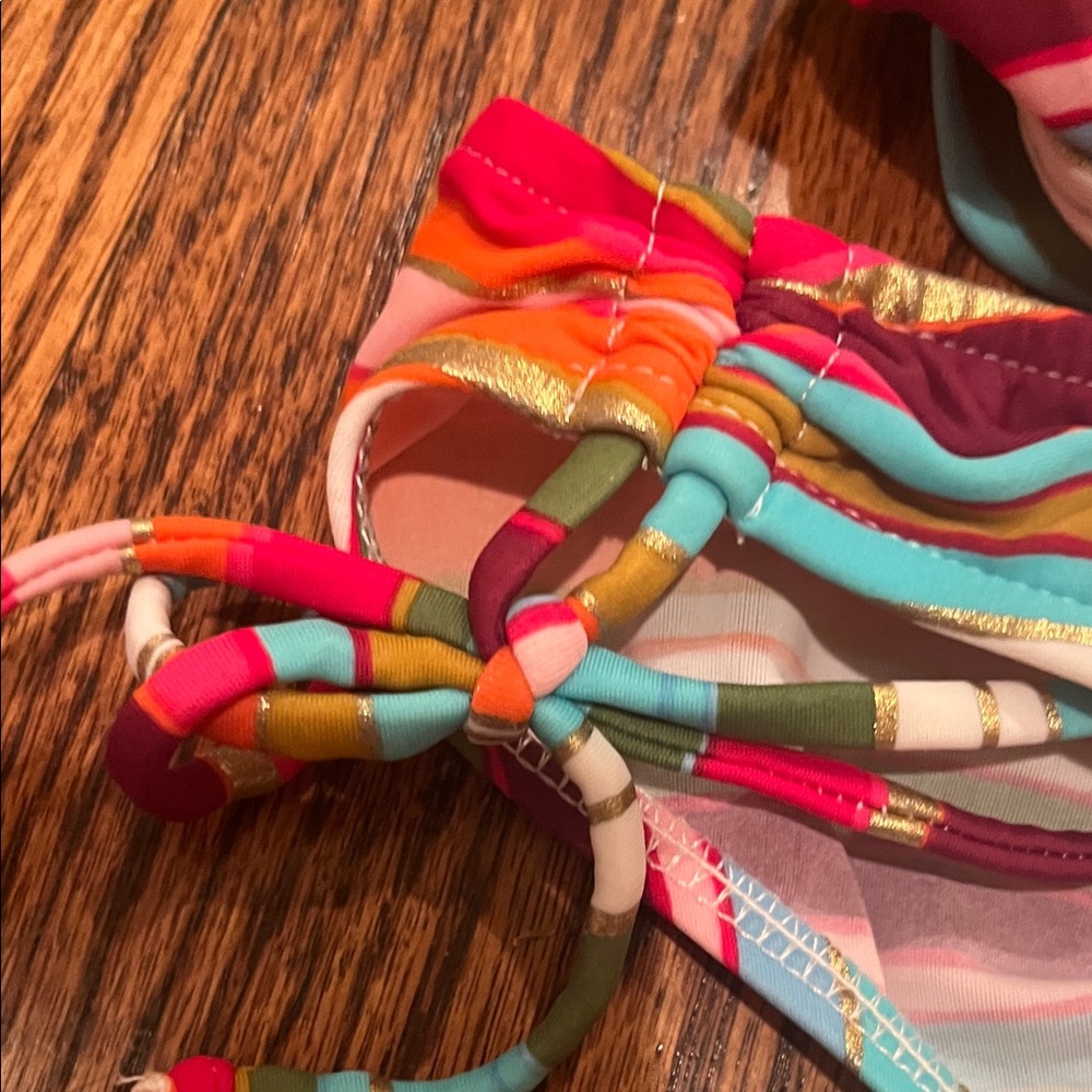 Colorful Striped Women’s One Piece - Picture 3 of 8